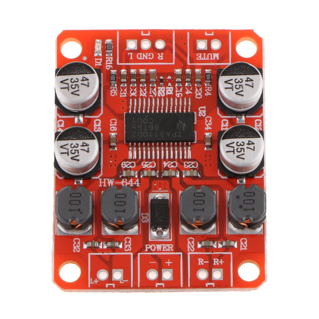 TPA3110 2X15W Digital Stereo Audio Power Amplifier Board DC 12V 2A