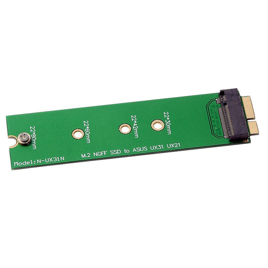 M.2 NGFF B+M Key SSD to 6+12Pin Adapter Card for ASUS UX31 UX21 Laptop