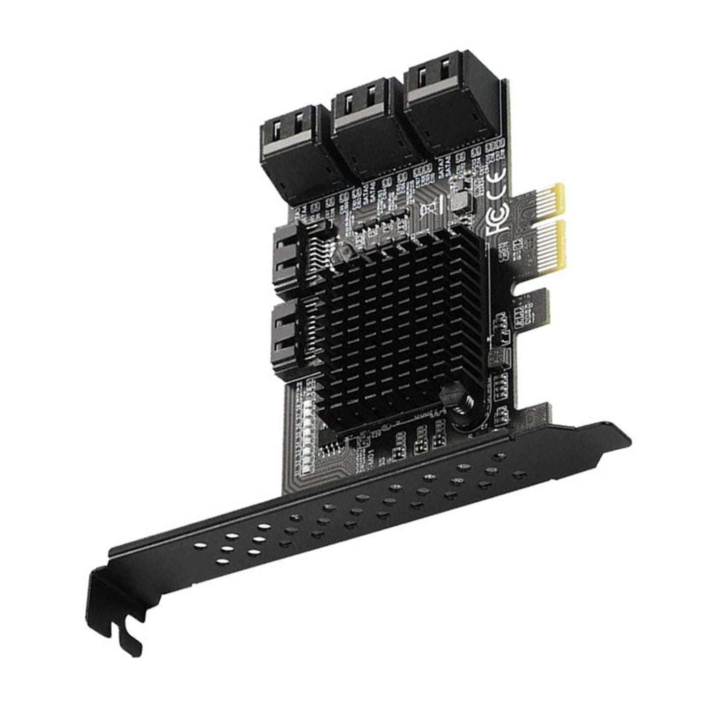PCIe 8 Ports SATA III 6Gbps Adapter Converter Board Expansion Card for HDD