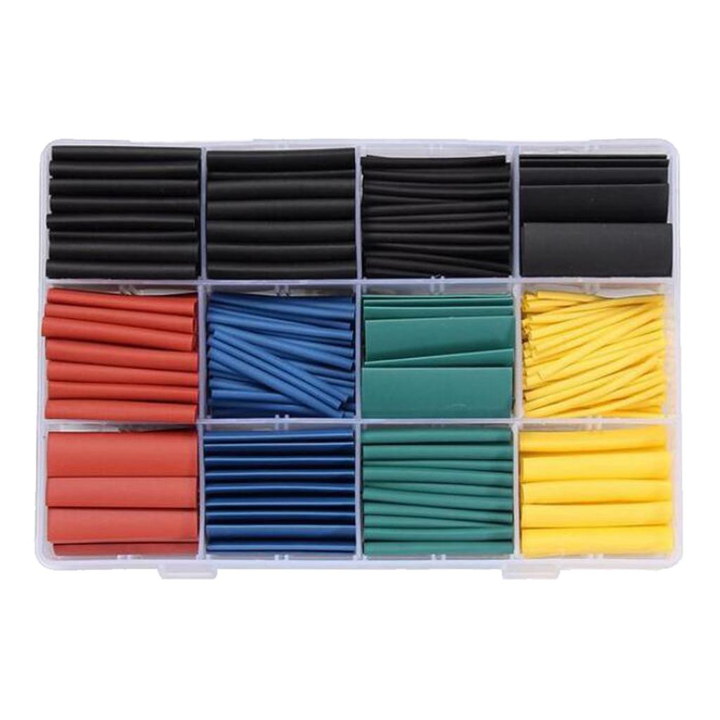 530 Pieces Heat Shrink Tube Wire Wrap Tubing Sleeving Sleeve Assortment