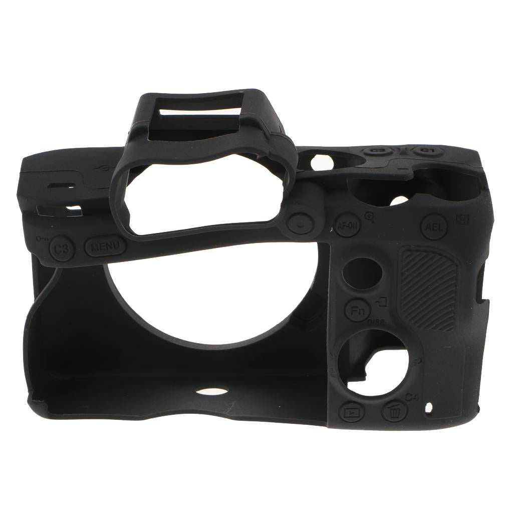 Silicone Case Cover Skin Protector Housing Shell for Sony A7 RIII Black