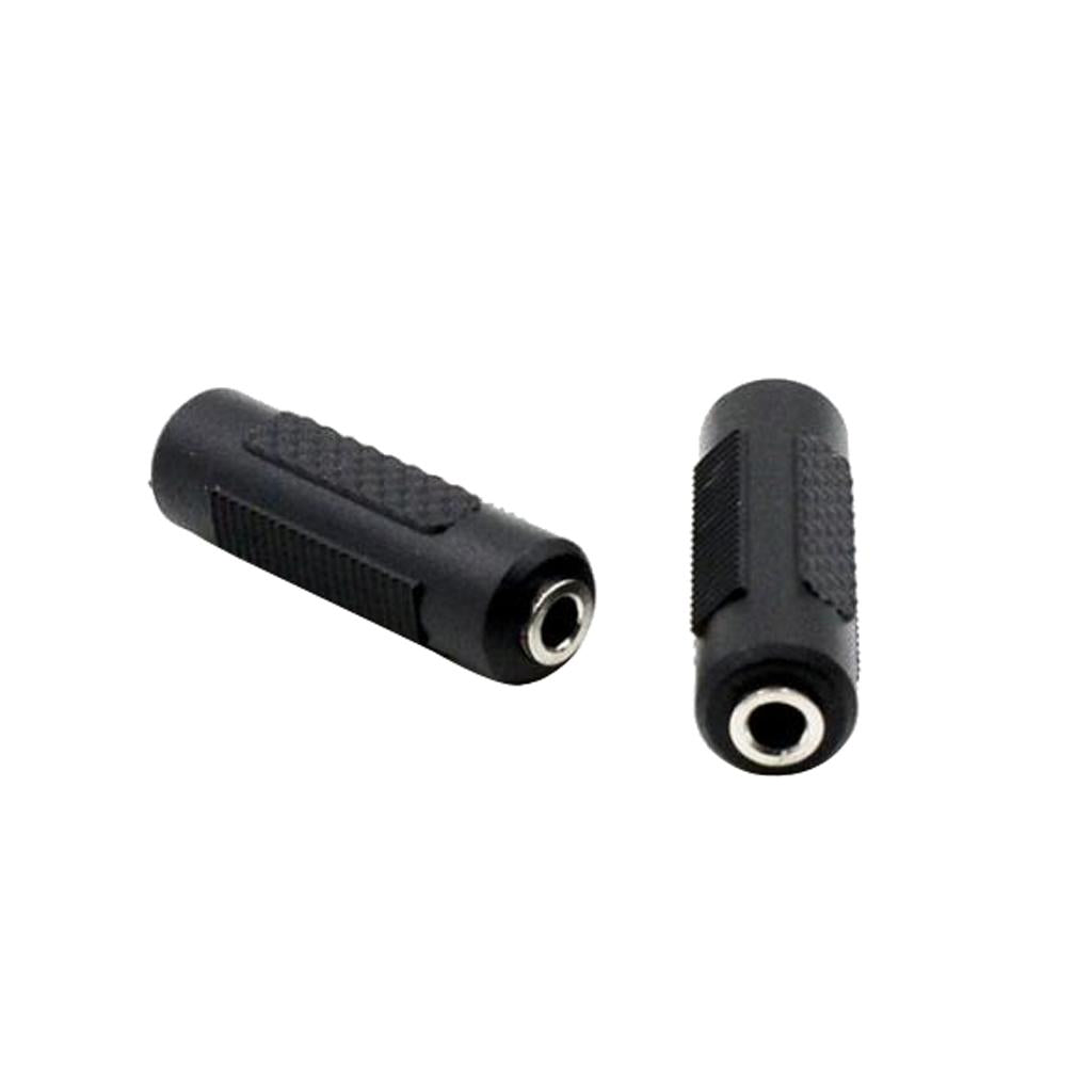2 Pieces 3.5mm Female to 3.5mm Female Audio Adapter Converter for Musical