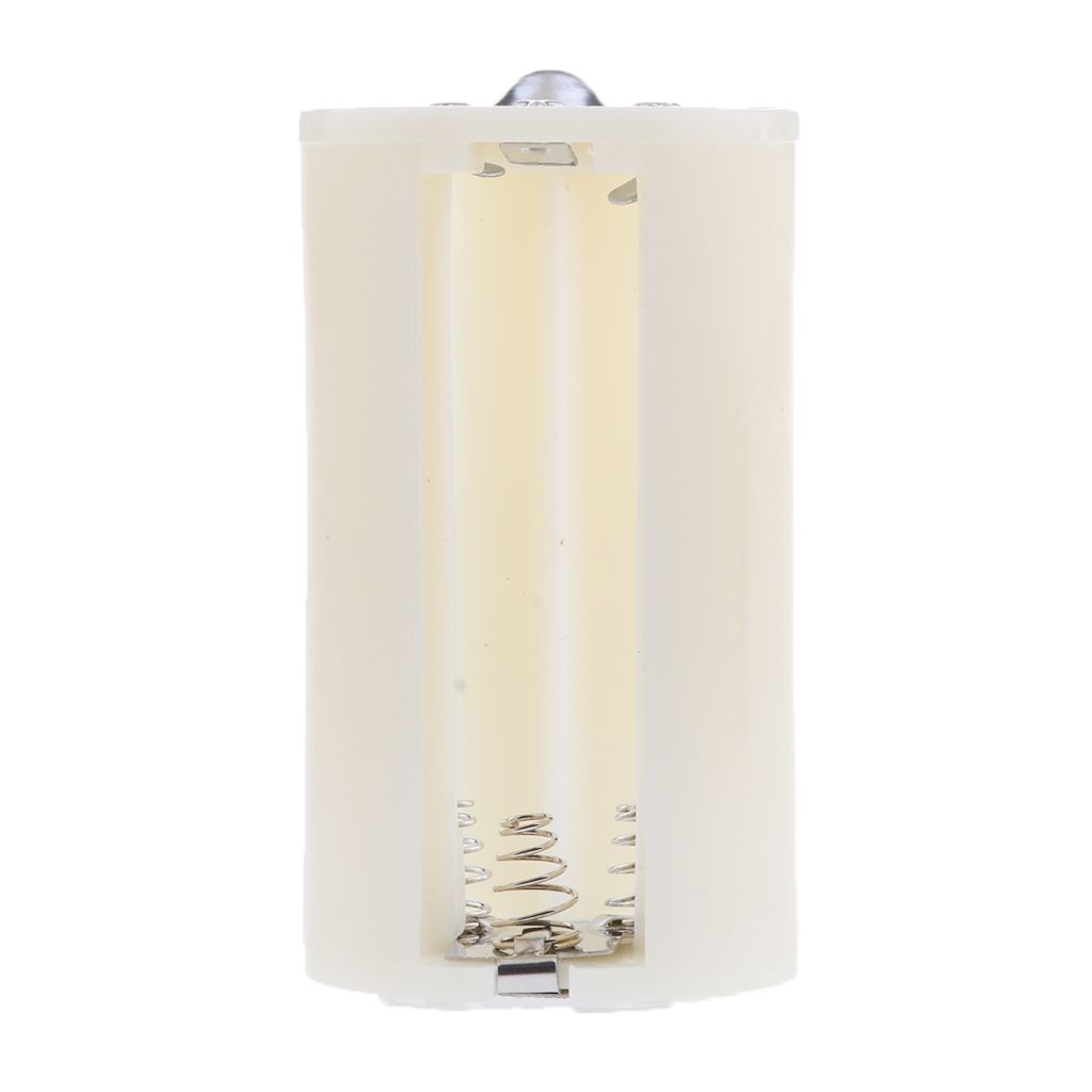 1.5V Parallel Battery Converters Adapter Case LR20 3 AA to D Type White
