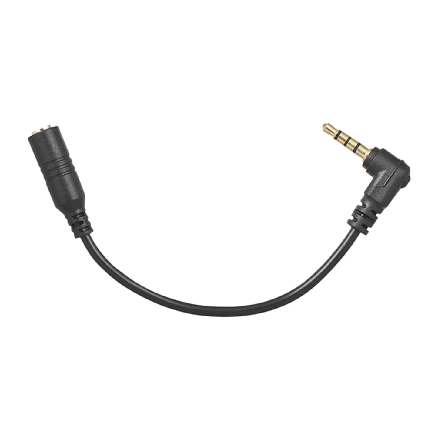 3.5mm 3 Pole TRS Female to 4 Pole TRRS Male Mic Cable for Camera Phone