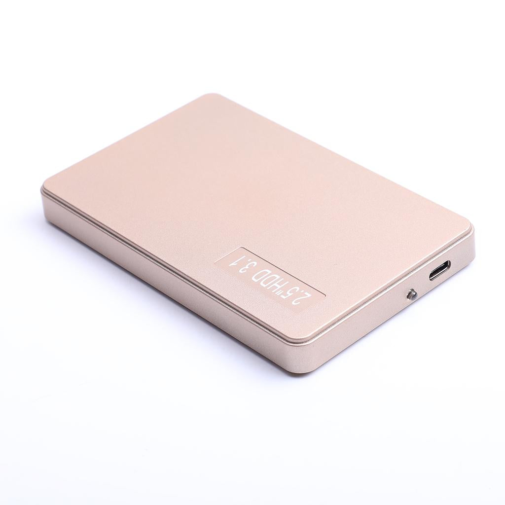External Hard Drive Expansion Disk Ultra-Slim TYPE-C Interface 160G 1T Golden