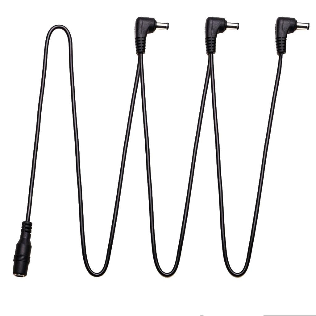 Power Adapter Cable Power Connector for Guitar Bass Effect Connector 3 Way