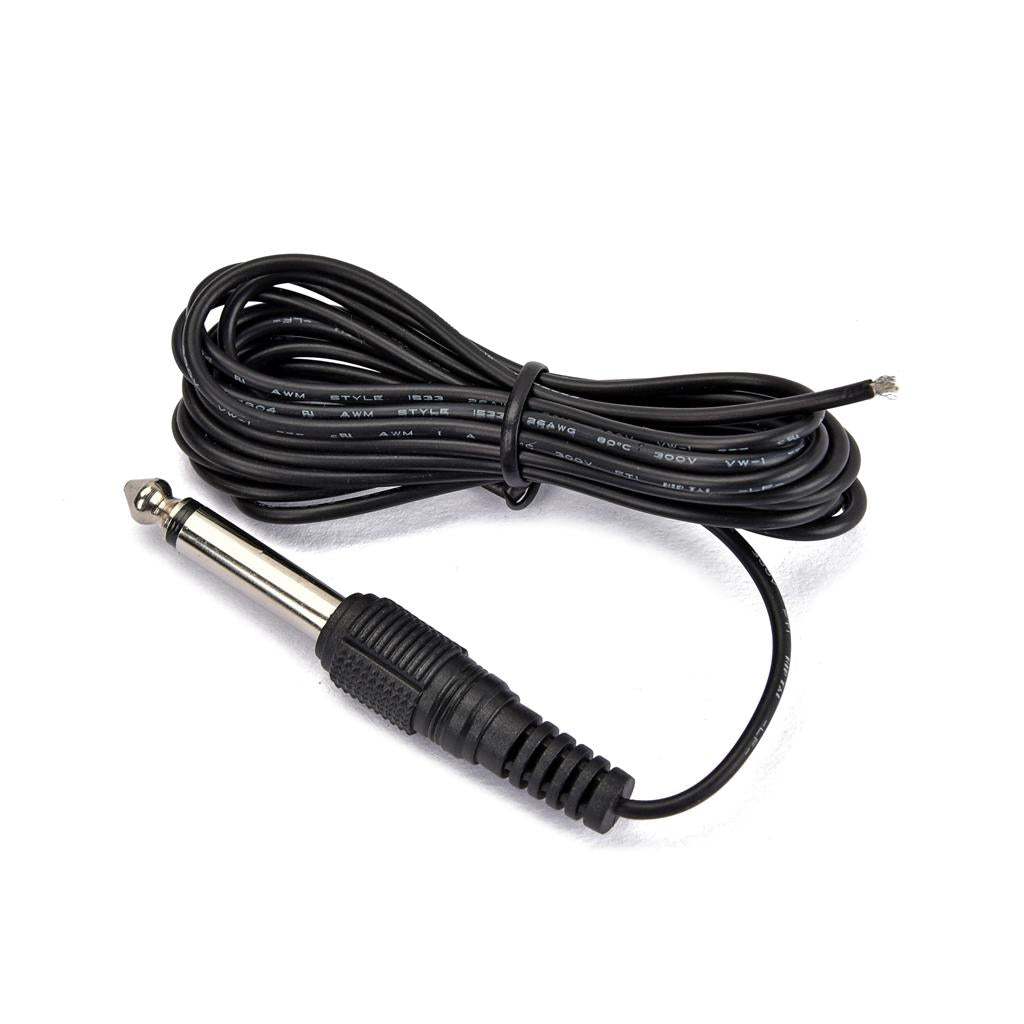 General Acoustic Guitar Bass Pickup Tuning Microphone Mic Wire Cable Black