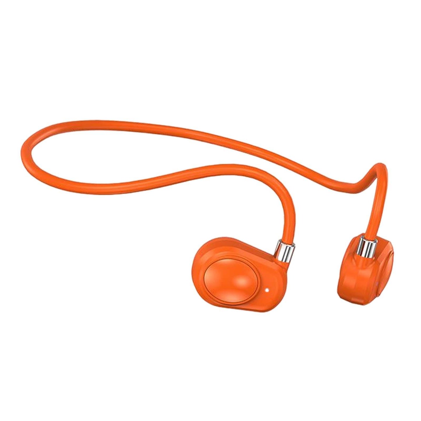 Headphones Headset Sweatproof HiFi Earphones for Cycling Workout Sports Orange