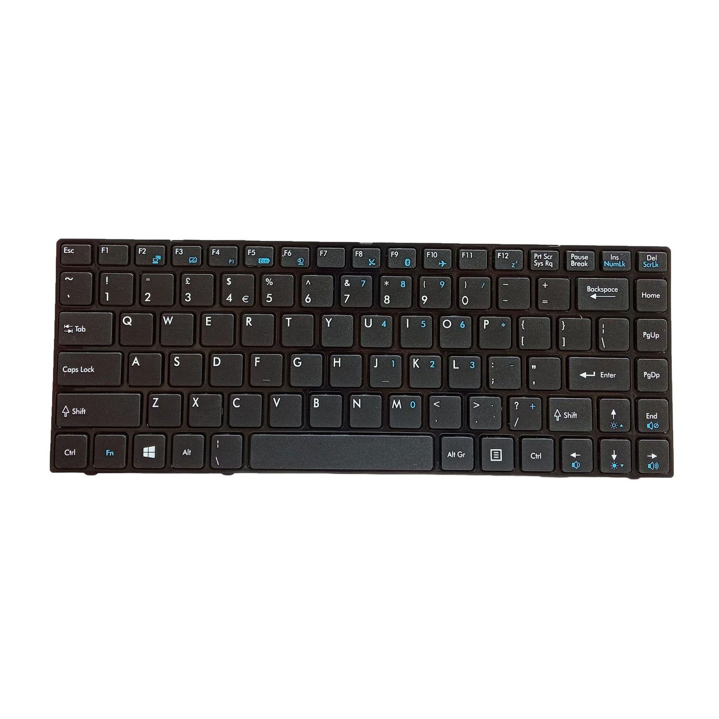 Laptop Keyboard US Layout Matte with Frame for MSI CR420 CR400 EX465