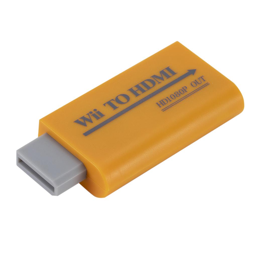 WII To HDMI Converter Adapter 1080P HD Upscale 3.5mm Audio Output System