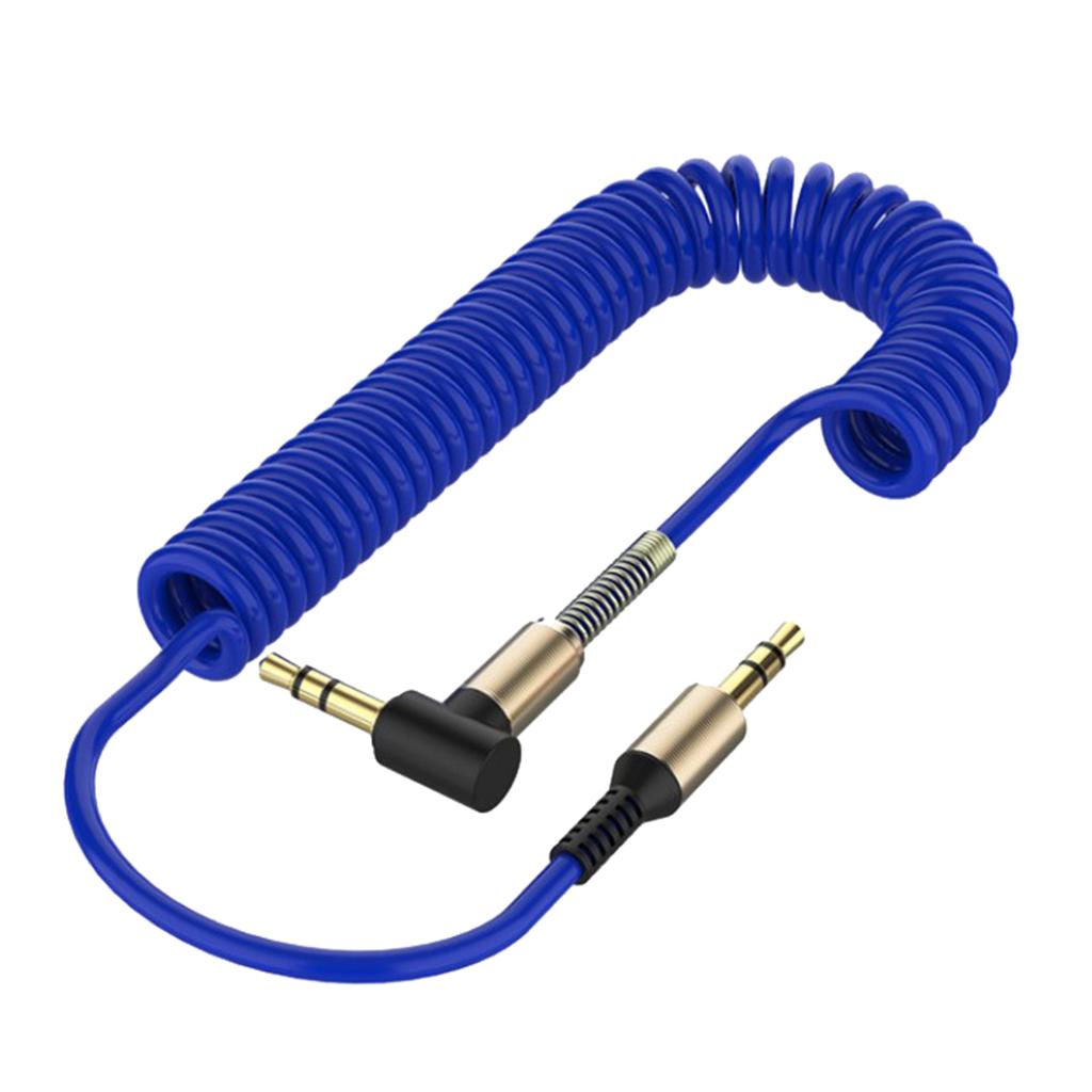 3.5mm Audio Jack to Jack Cable Car Aux Stereo for iPhone Speaker Blue
