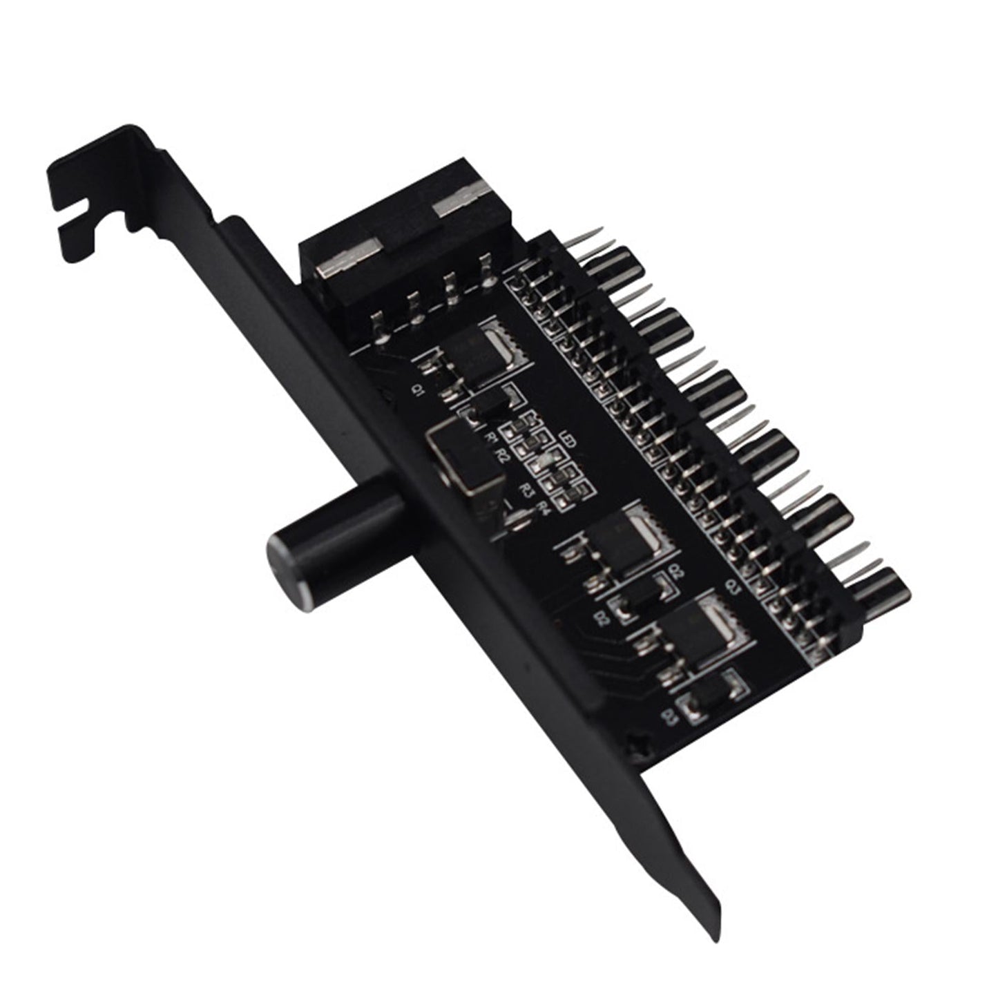 6 Way PC Fan Hub Cooling Fan Speed Controller 12V 4 Pin Interface