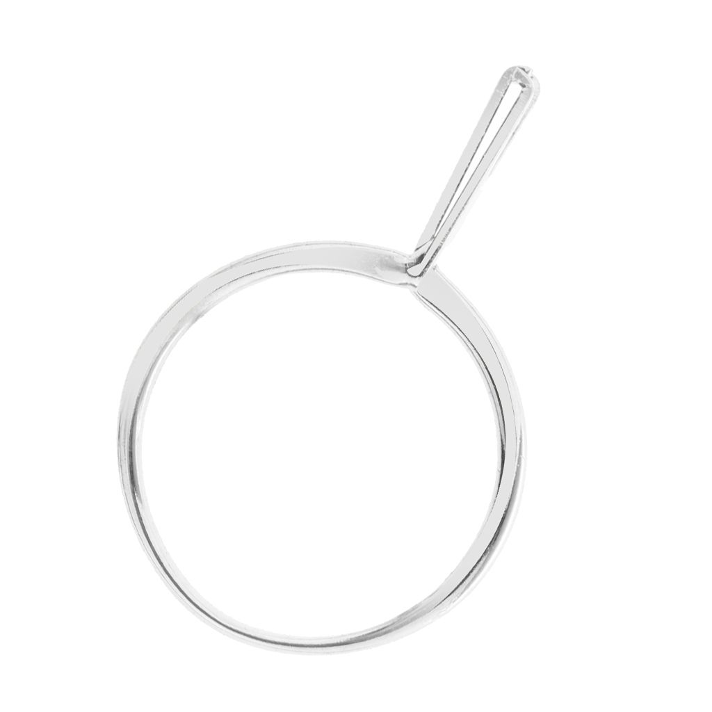 Spring-Type Stone Gemstone Diamond Holder Display Jewelry Tool Silver 3.5cm