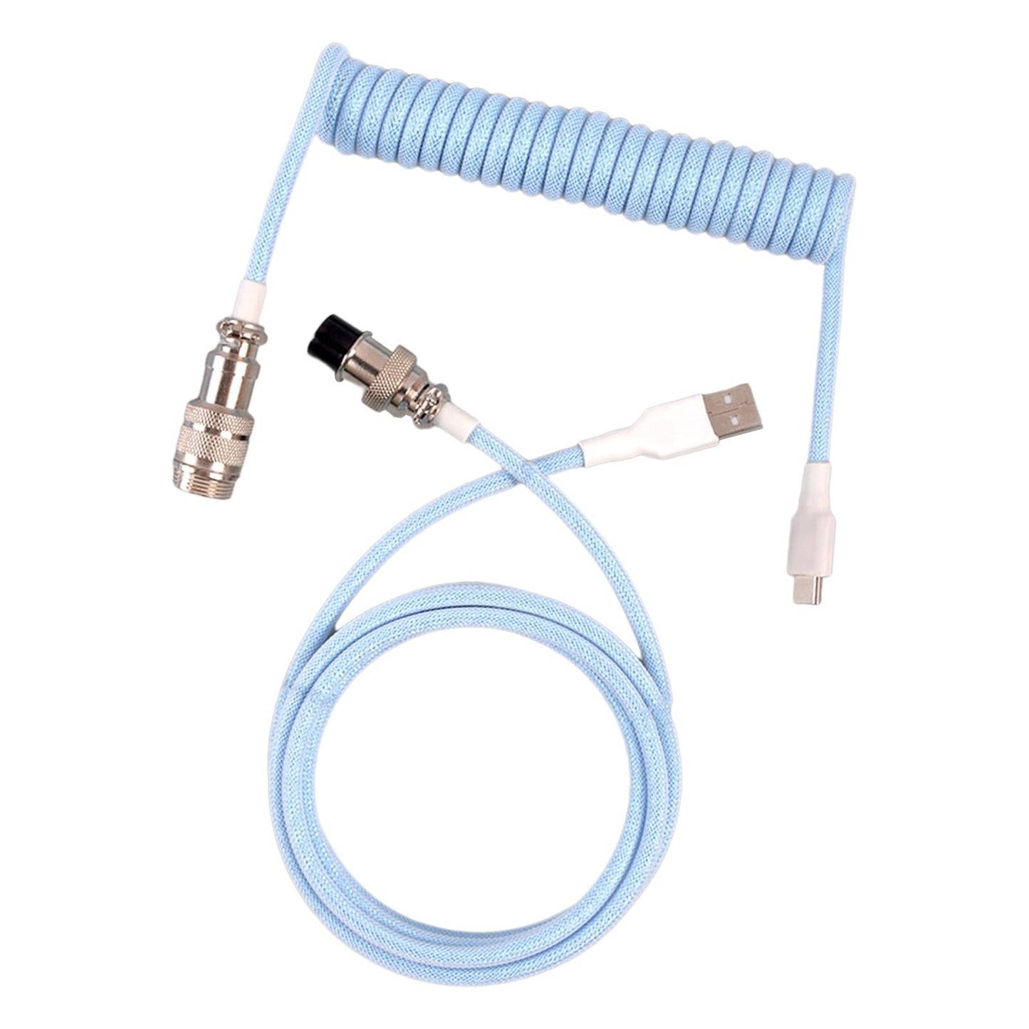 USB Type C Cable Universal Charging for Mechanical Keyboard Blue