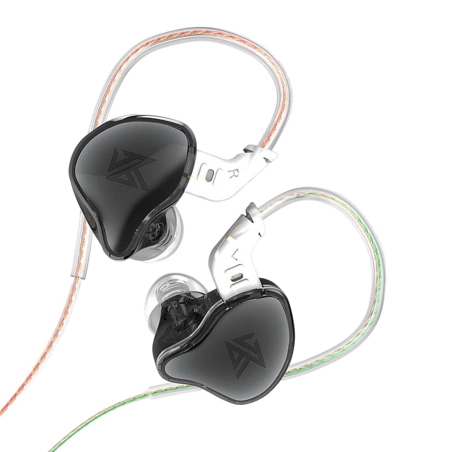 3.5mm Wired Earphones Noise Cancelling 10mm Moving Unit  Black No Mic