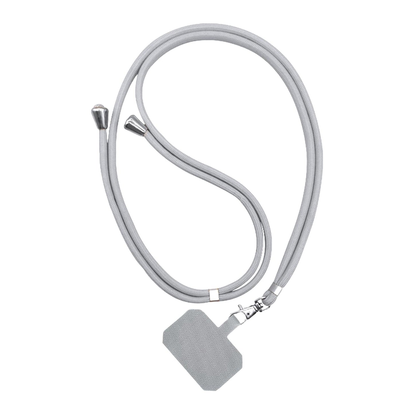 Universal Phone Lanyard Adjustable Smartphone Crossbody Strap Light gray