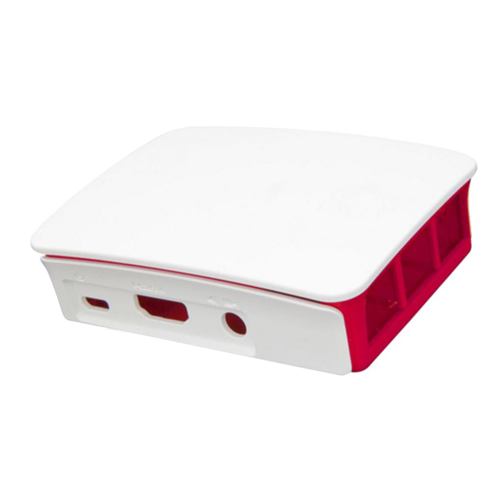 Case Housing Shell Enclosure for the Raspberry Pi 3 Model B White and Red