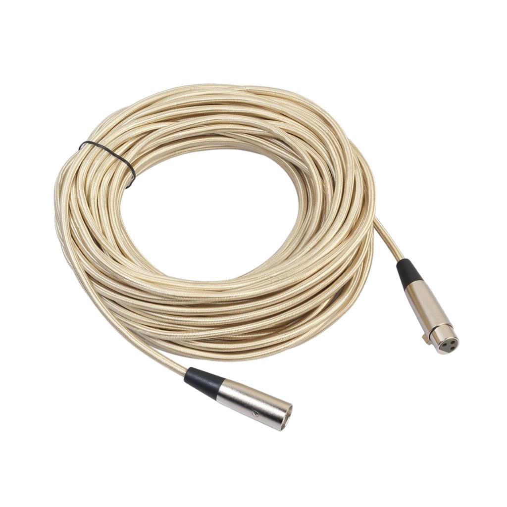 XLR Male to Female Microphone Mic Cable Wire for Guitar Amplifier 20m