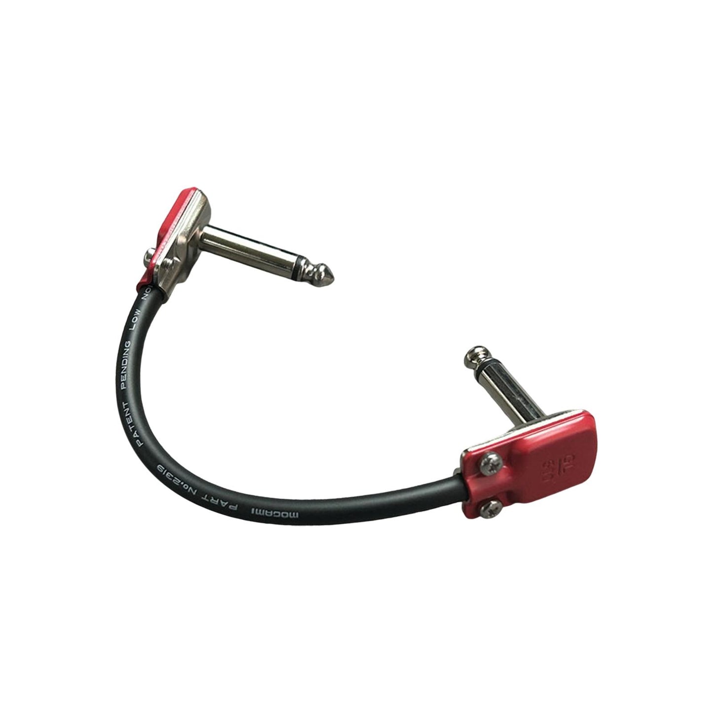 15cm Guitar Patch Cable Easy to Use Low Noise Right Angle Guitar Patch Cable Red