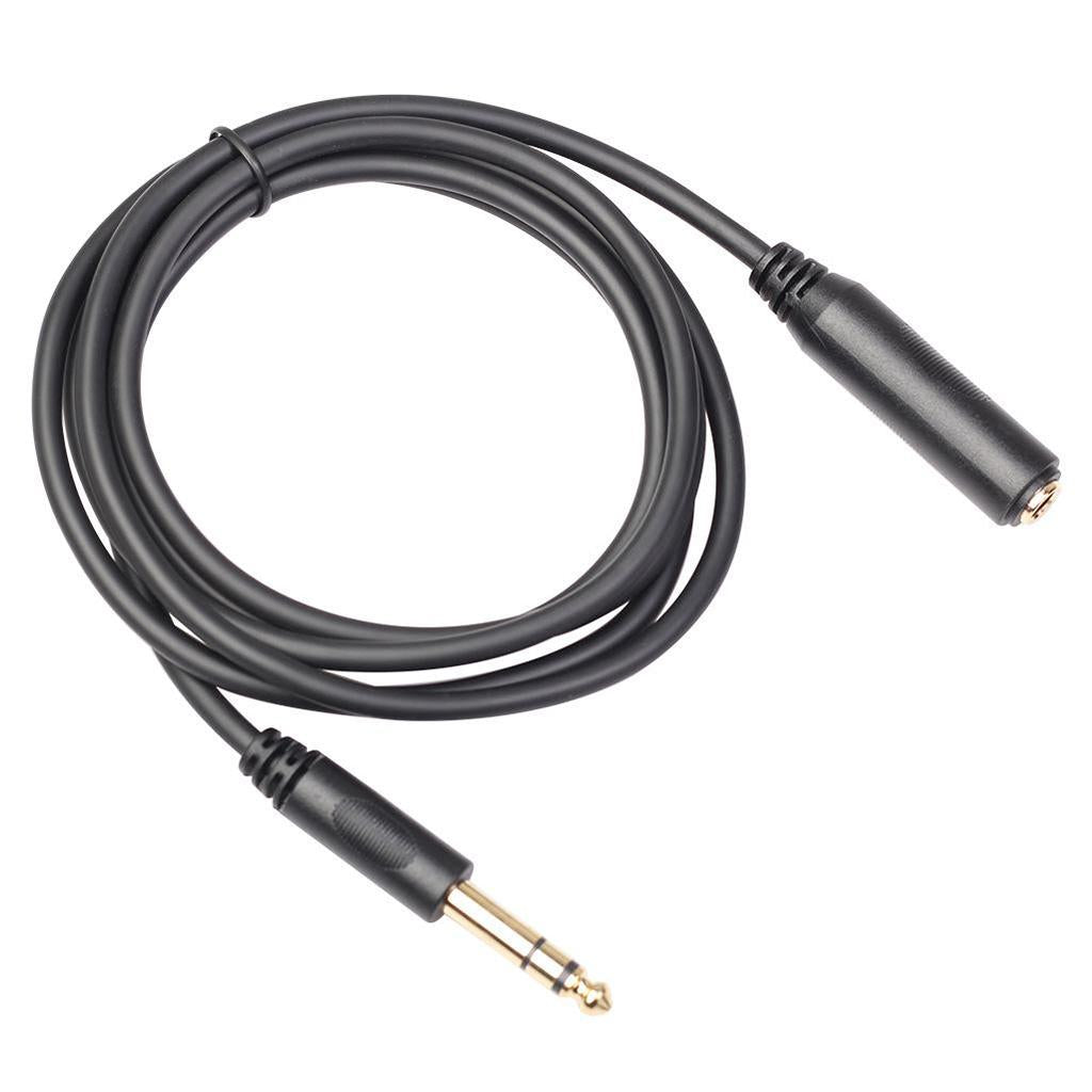 6.35 Headphone Extension Cable TRS 1/4" Male to Female Cord Stereo New 10ft