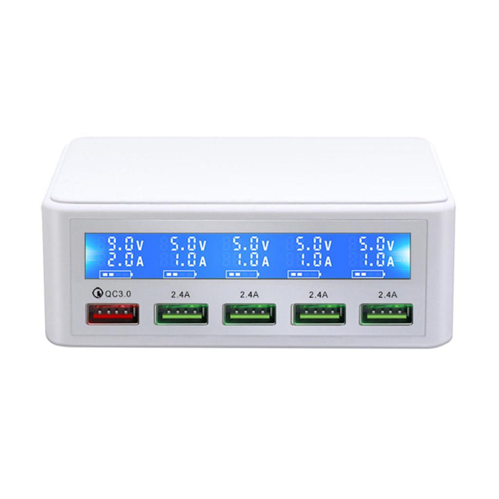 Smart 5-Port USB Phone Fast Charging Power Socket Adapter w/ UK Plug