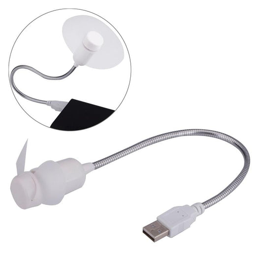 Portable USB Powered 3-Blade Mini Fan, Length: 35cm (White)