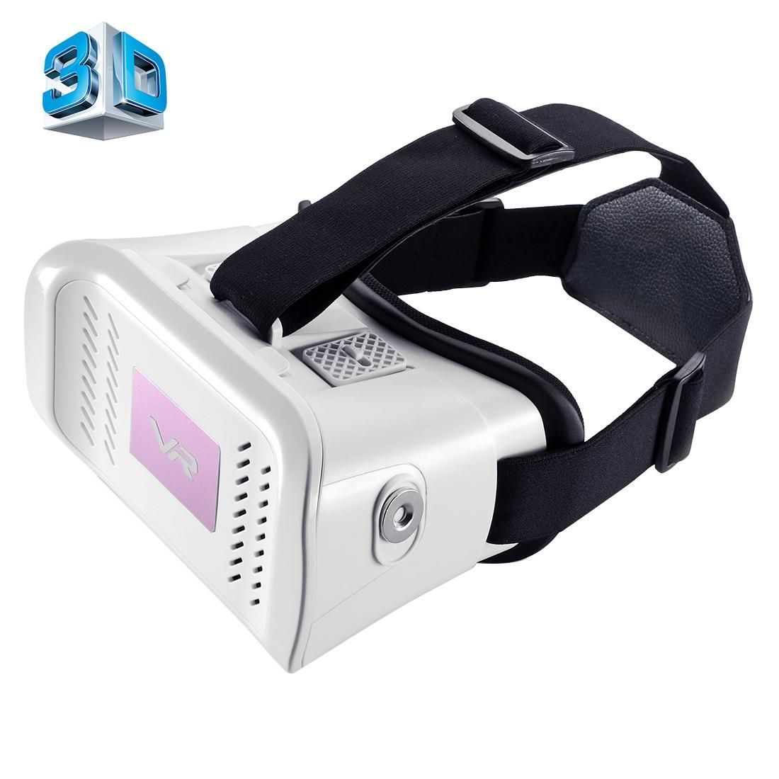 MZ100 Head-mounted Google Cardboard Version Virtual Reality DIY 3D VR Video Movie Game Glasses for iPhone 6 Plus, All 4.7-5.5 inch Smart Phones (White)