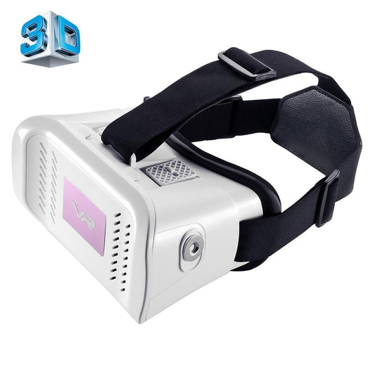 MZ100 Head-mounted Google Cardboard Version Virtual Reality DIY 3D VR Video Movie Game Glasses for iPhone 6 Plus, All 4.7-5.5 inch Smart Phones (White)