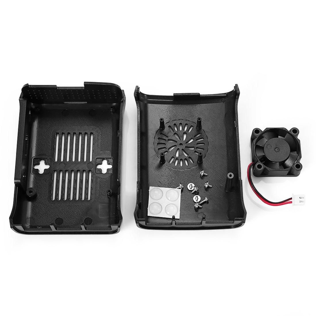 LDTR - WG0075 ABS Enclosure Box / Cooling Fan Kit for Raspberry Pi 2 Model B (Black)