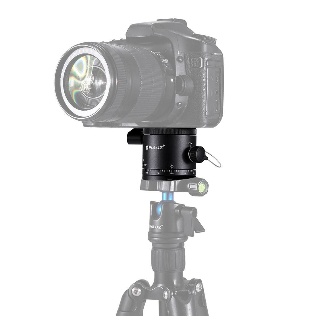 PULUZ Aluminum Alloy Panoramic Indexing Rotator Ball Head  for Camera Tripod Head