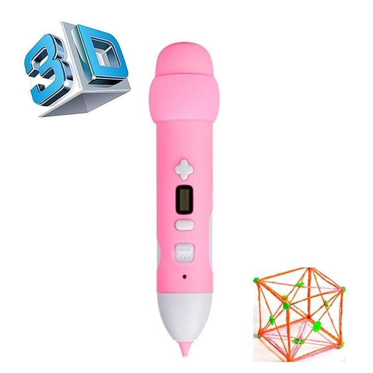 Low Temperature 3D Printing Pen Wireless Charging Printing Pen (Pink)