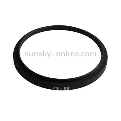 58mm-62mm Lens Stepping Ring (Black)