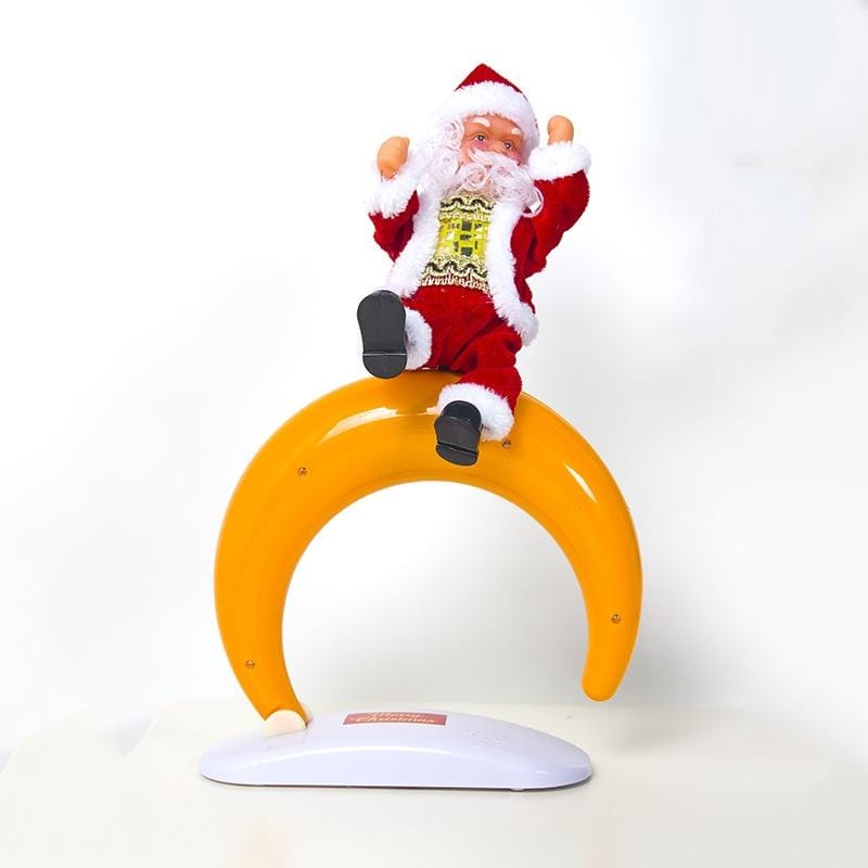 2 PCS Electric Dancing Christmas Music Old Man Santa Claus Children's Gift Decoration