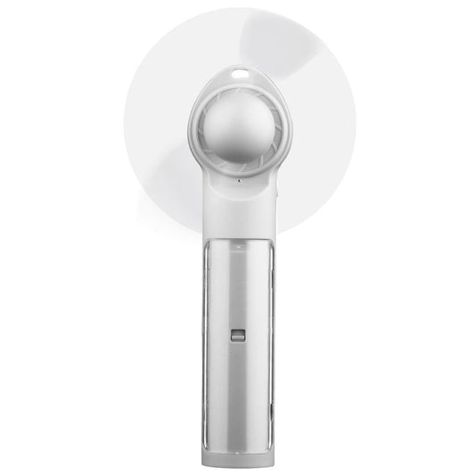 ST-18 Multi-functional Portable Hand-Held Soft 2-Blade Mini Fan with Power Bank, Blade Diameter: 7cm (Grey)