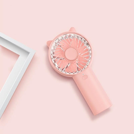 WT-F30 Multi-function Adjustable USB Charging Handheld Electric Fan, 4 Speed Control (Pink)