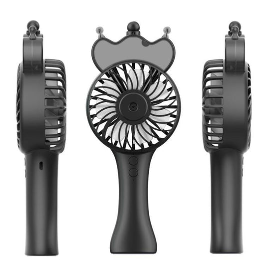 USB Portable Handheld Spray Fan Mini Desktop Fan (Black)
