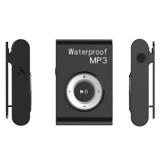 IPX8 Waterproof Swimming Diving Sports MP3 Music Player with Clip & Earphone, Support FM, Memory:4GB (Black)