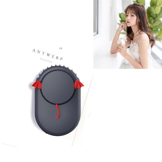 USB Charging Fan Brushless Hanging Neck Mini Sling Lazy Fan (Demon Blue)