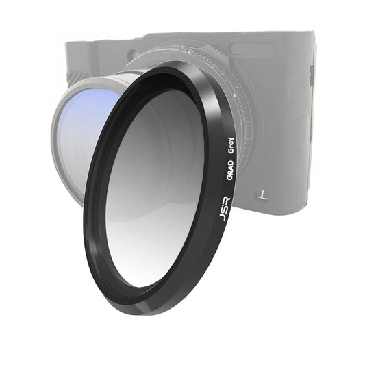 JSR Gradient Colored Lens Filter for Panasonic LUMIX LX10 (Gradient Grey)