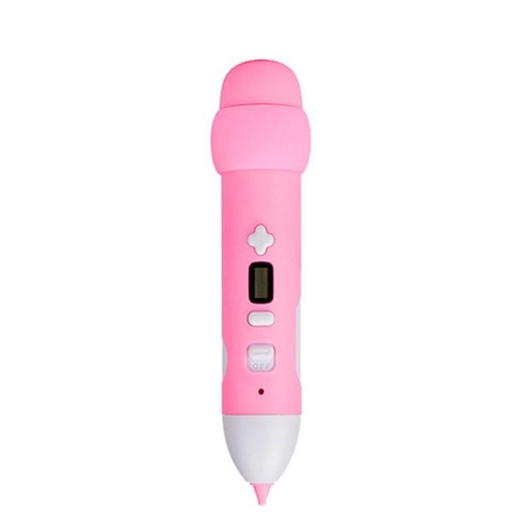 Low Temperature 3D Printing Pen Wireless Charging Printing Pen (Pink)