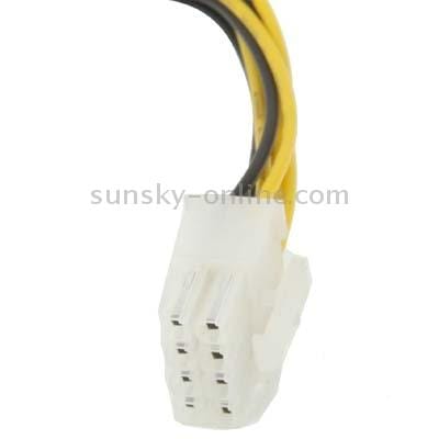 8 Pin Male to 4 Pin Female Power Cable, Length: 18.5cm