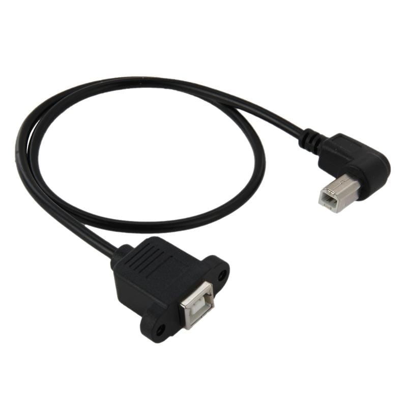 USB 2.0 Type-B Male to Female Printer / Scanner Extension Cable for HP, Dell, Epson, Length: 50cm (Black)