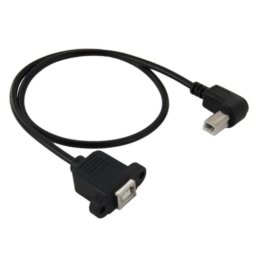 USB 2.0 Type-B Male to Female Printer / Scanner Extension Cable for HP, Dell, Epson, Length: 50cm (Black)