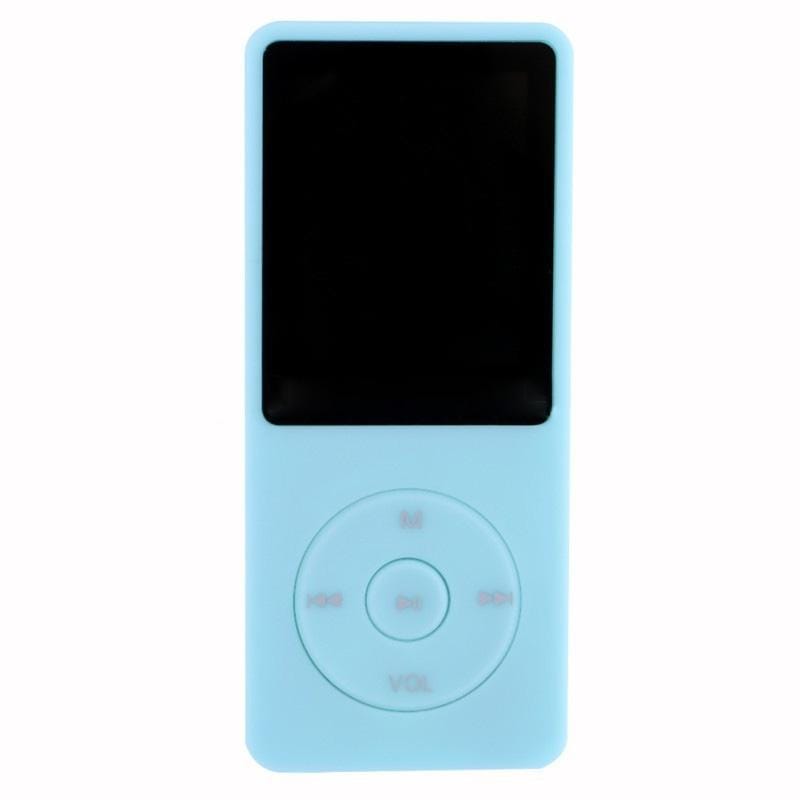 Fashion Portable LCD Screen FM Radio Video Games Movie MP3 MP4 Player Mini Walkman, Memory Capacity:4GB (Light Blue)