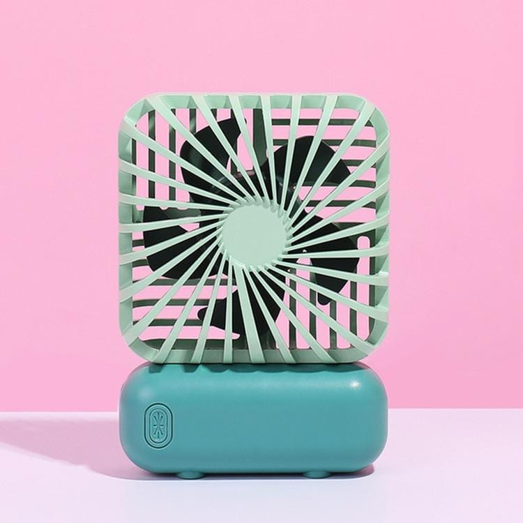 USB Charging Handheld Mini Fan Desktop Portable Small Fan (Green)