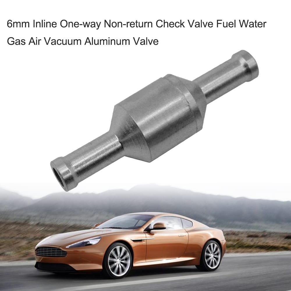 6mm Inline One-way Non-return Check Valve Fuel Water Gas Air - 6mm