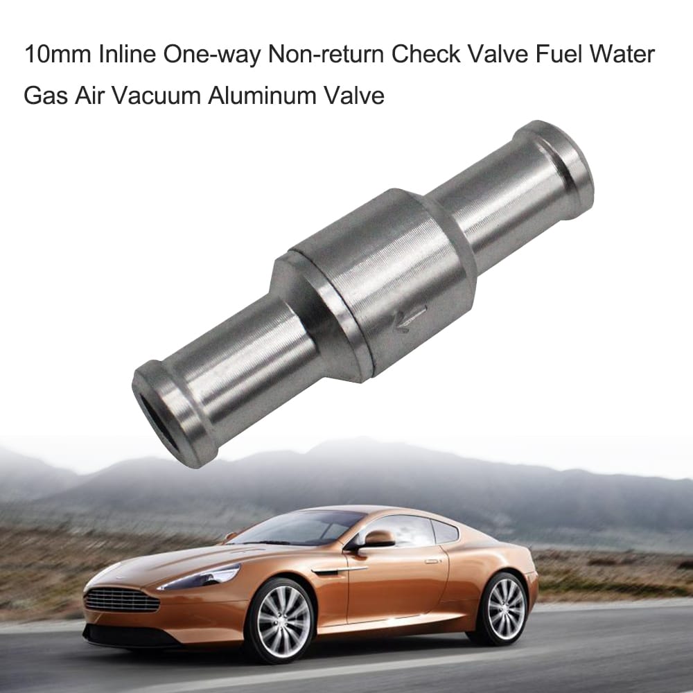 10mm Inline One-way Non-return Check Valve Fuel Water Gas - 10mm