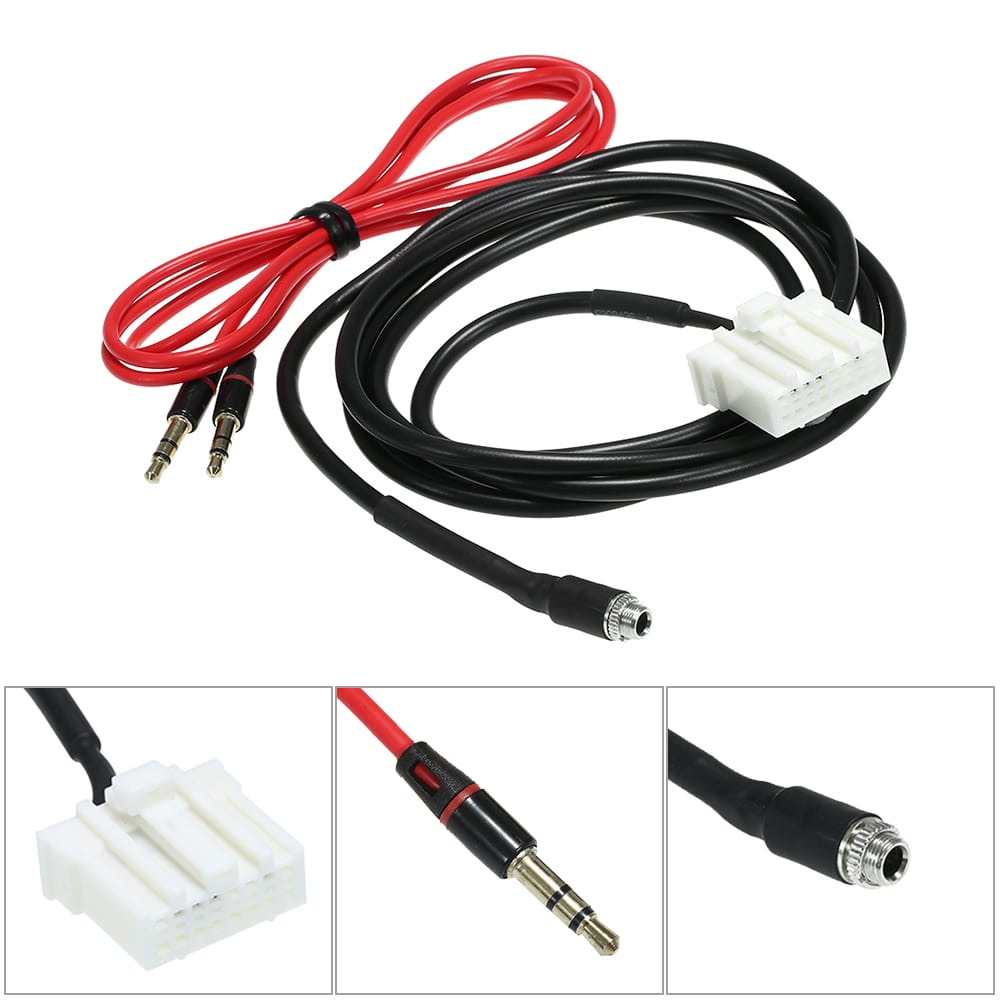 AUX Audio Cable Female Adapter Radio Stereo Kit Fit for