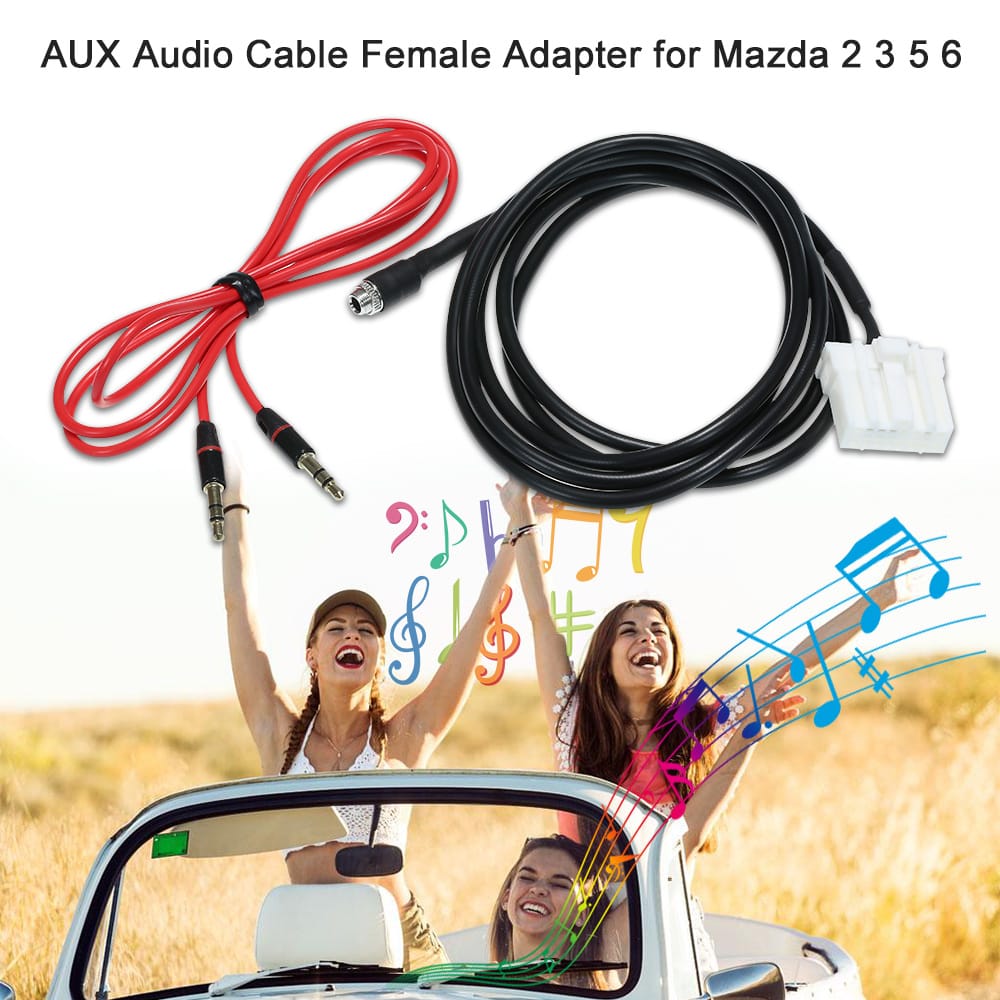 AUX Audio Cable Female Adapter Radio Stereo Kit Fit for