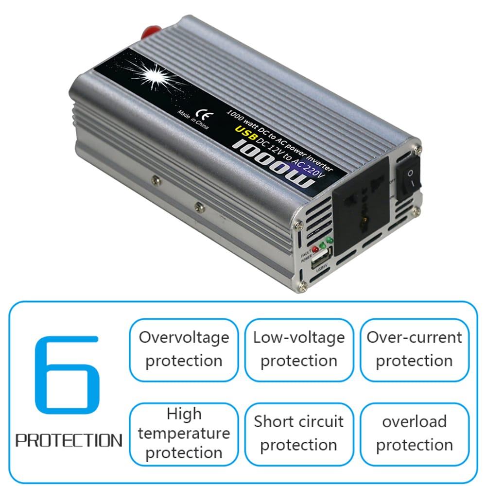 Power Inverter Vehicle Power Converter Universal Modified